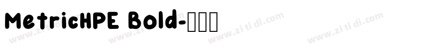 MetricHPE Bold字体转换